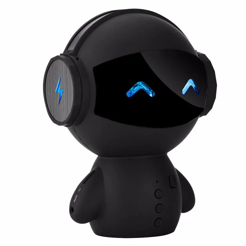 Intelligent Stereo Robot Bluetooth Speaker Noise Cancelling Hands-free Call Robot Speaker Power Bank