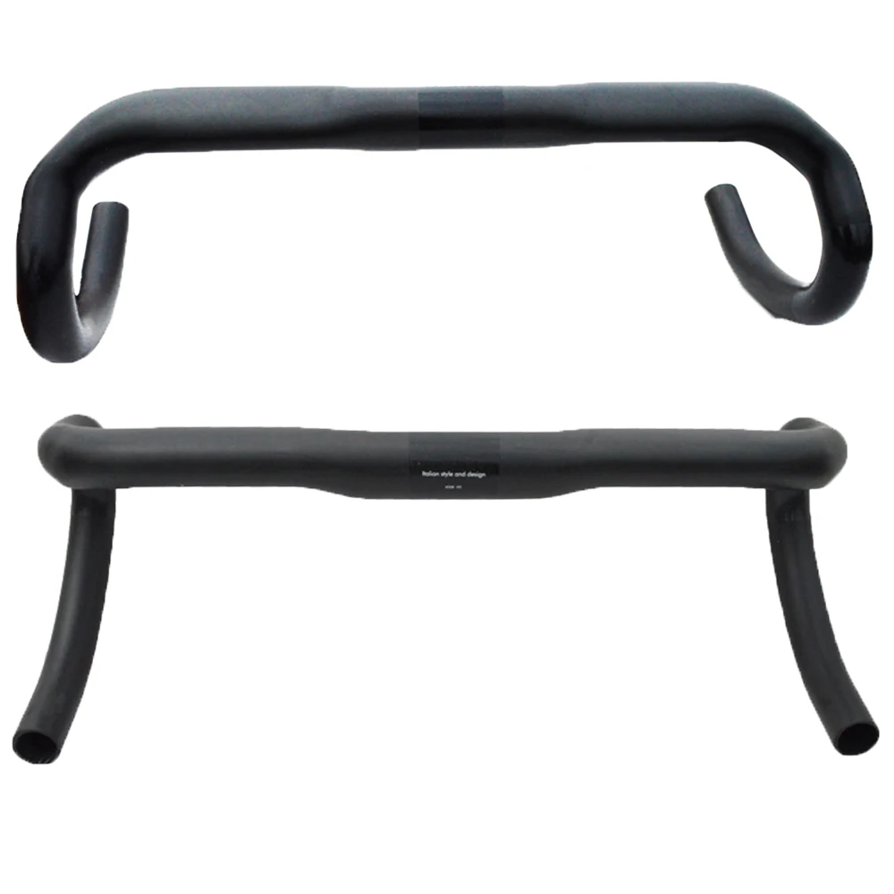 Full Carbon Fiber Road Bicycle Handlebar, Cycling Bike Parts Bent Bar,Diameter 31.8mm, Width 400mm 420mm 440mm, Matte or Glossy