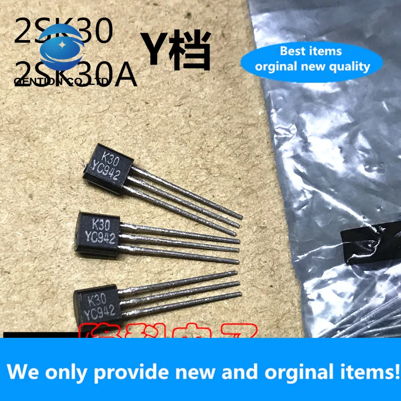 10PCS 100% New original 2SK30 Y gear 2SK30A-Y field effect tube MOS tube K30 transistor K30A