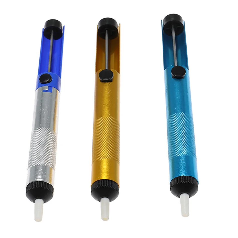 1pcs Hot Aluminum Metal Desoldering Pump Suction Tin Removal Vacuum Iron Soldering Sucker Pen Desolder Tools