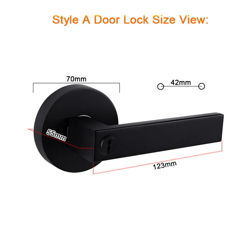 NEW Heavy Door Lever Handle Lock Passage Privacy Entry Entrance Anti-plug Bolt Locks for Living Room Bedroom Bathroom Door Locks