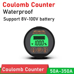 Monitorowanie baterii coulometer DC 100V 50A 100A 350A Tester pojemności miernik Lifepo4 kwasowo-ołowiowy Li-ion Lipo litowo F skuter elektryczny