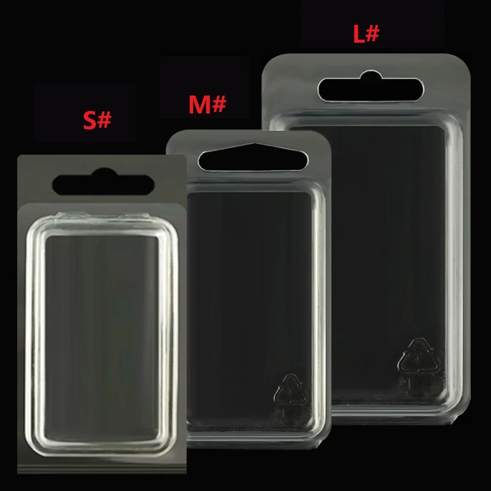 5pcs/lot Thicken PVC Transparent Plastic Shell Box Suitable For Fishing Hook / Plumb / Soft bait supplies Tackle Accessories