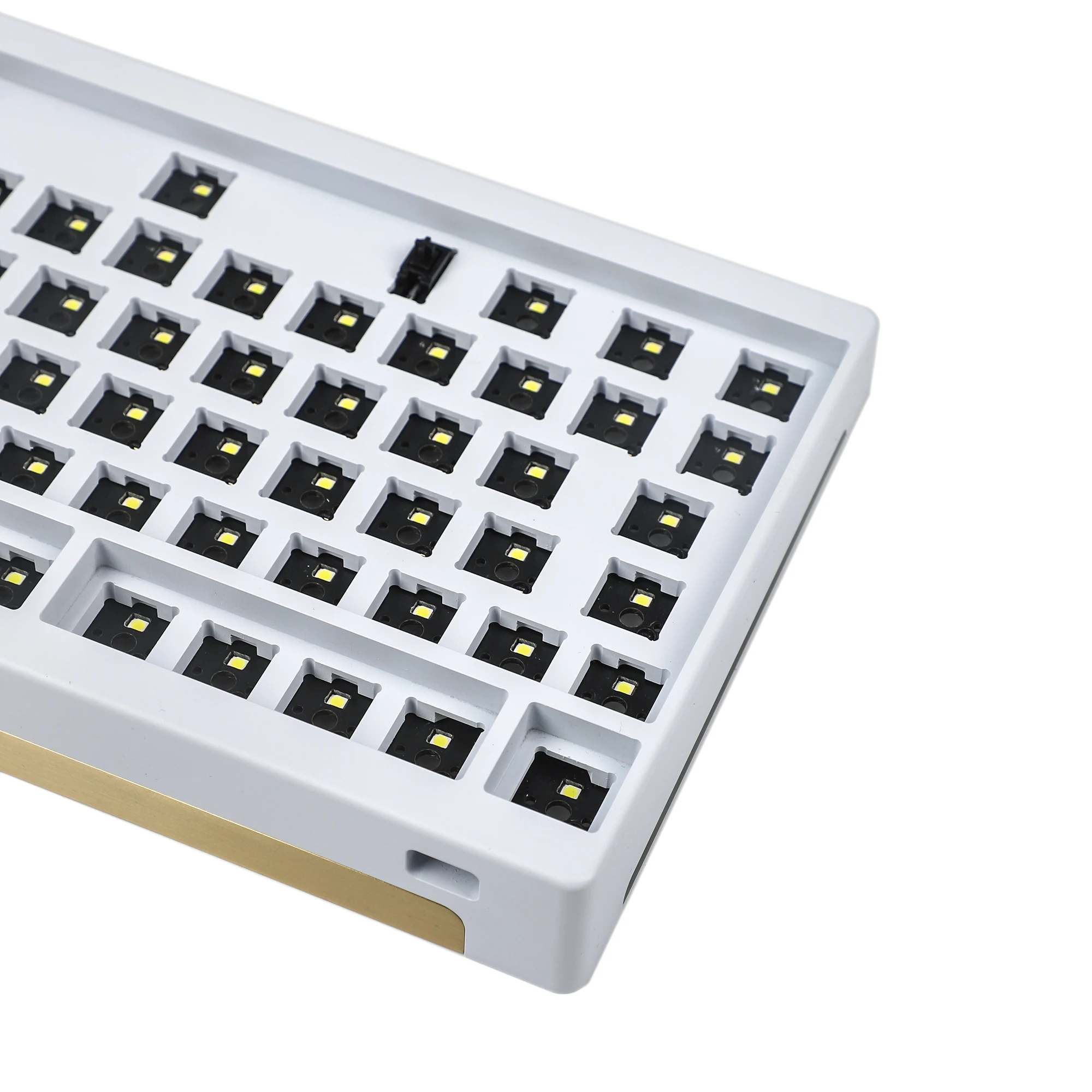 Imagem -02 - Placa de Revestimento de Alumínio Anodizado Aparelho para Substituição de Teclado Mecânico Modelos Id80 v2 Iso Qmk