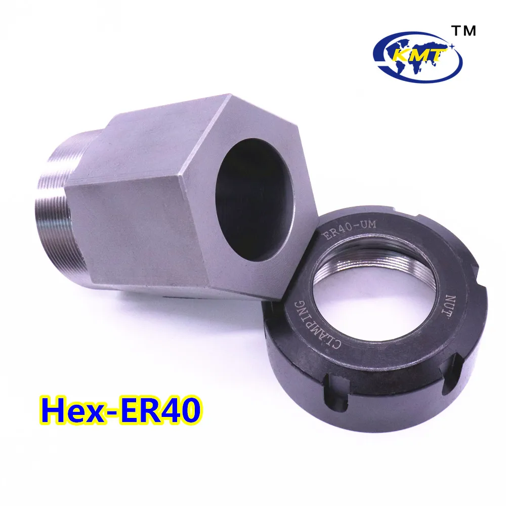 1PCS Hard Steel Hex ER25 ER32 ER40 Collet Chuck Block Hexagon Shank Spring Chuck Collet Holder For CNC Lathe Engraving Machine