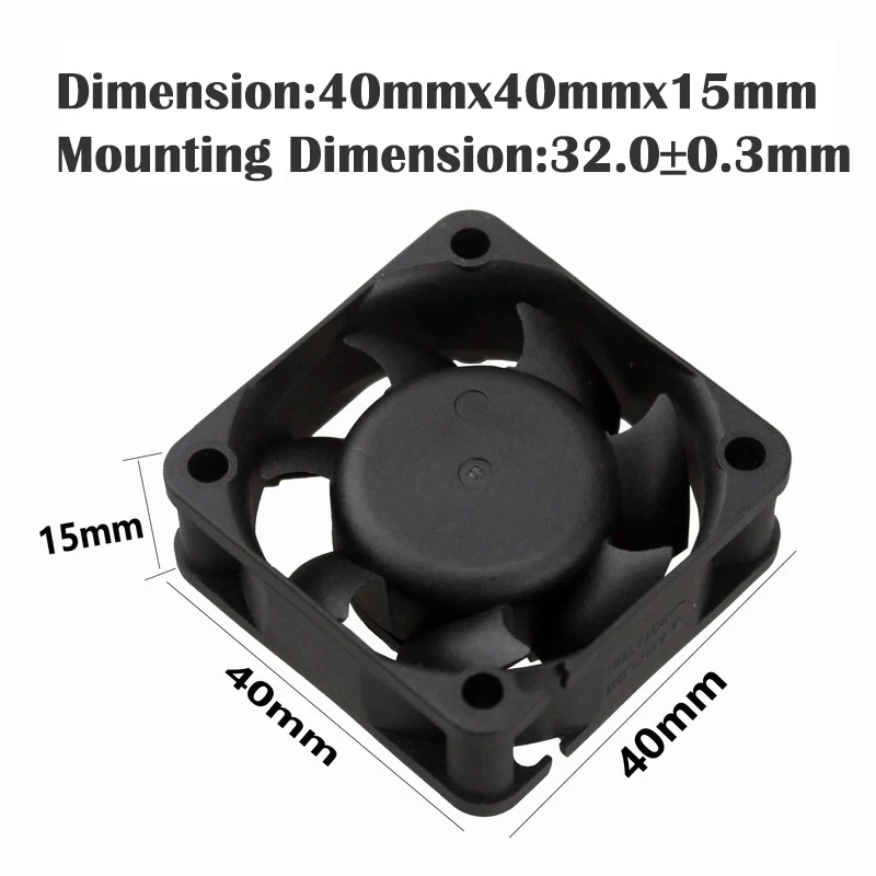 10 Pcs Gdstime Cooler Fan 40mm 40mmx15mm 2Pin Heatsink Fan 40x40x15mm 24V Brushless DC Cooling Fan