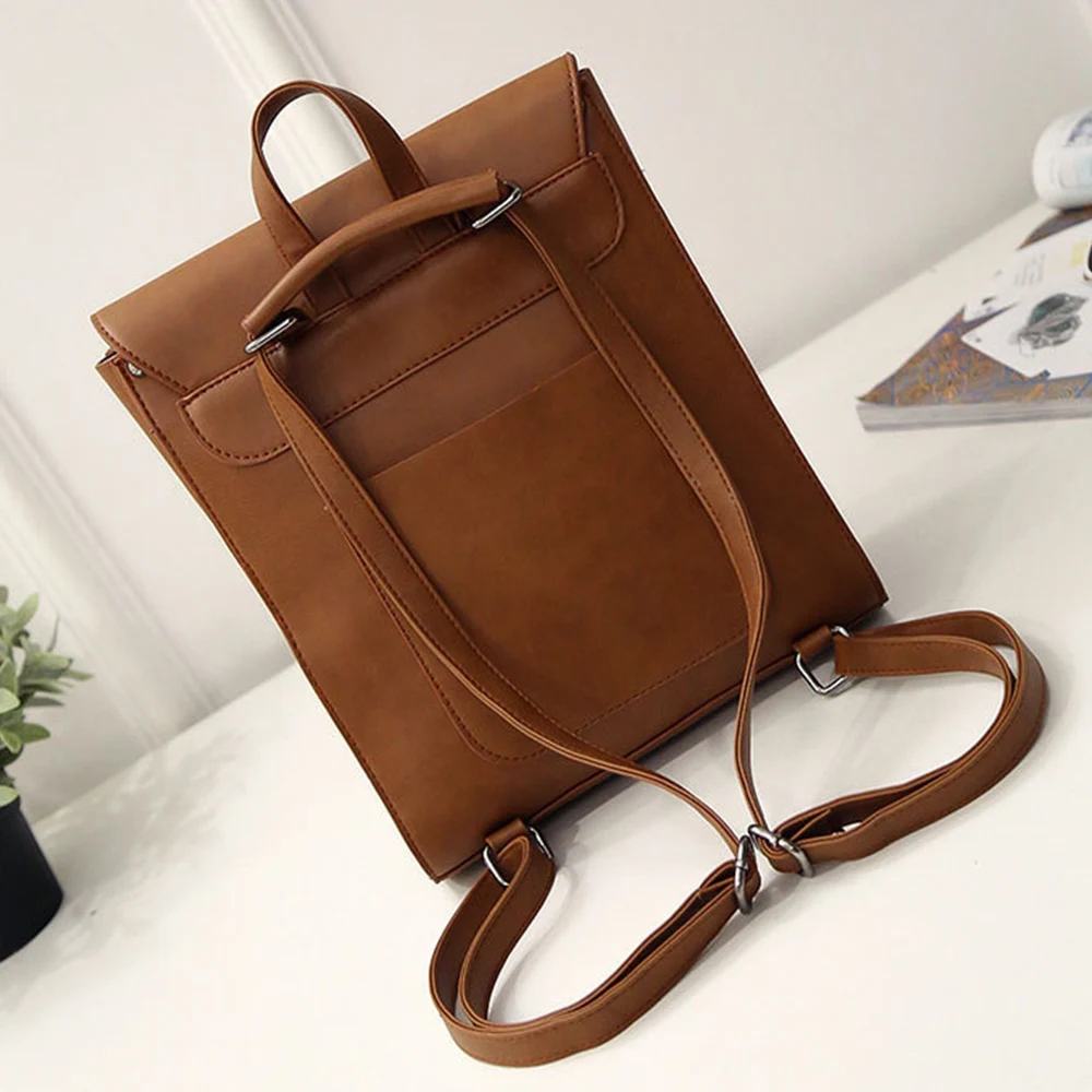 Fashion New Women\'s Backpack PU Leather Designer Bags for Women Female Shopping Schoolbags Young Girl High Quality Backpack Bag