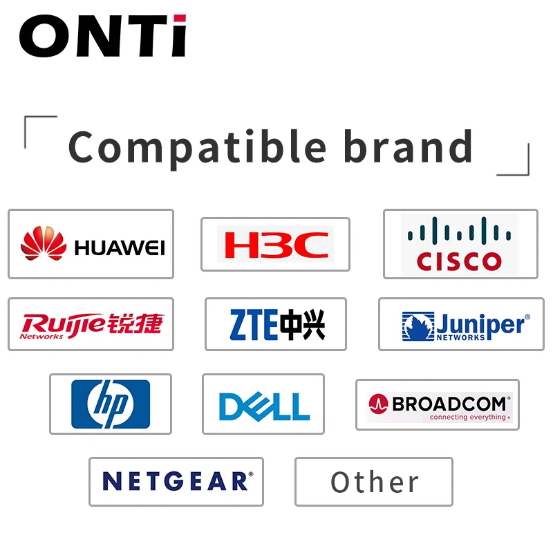 Imagem -05 - Onti Híbrido 40g Qsfp Mais a 4xsfp Mais Cabo Dac 0.5m 1m 3m 5m 7m Passivo Direto Anexar Cabo de Cobre Twinax de Alta Qualidade