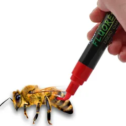 1 Pcs Queen King Bee Marker Pen 8 Colors Optional Queen Bee Marking Pen Bevel Beekeeping Tools