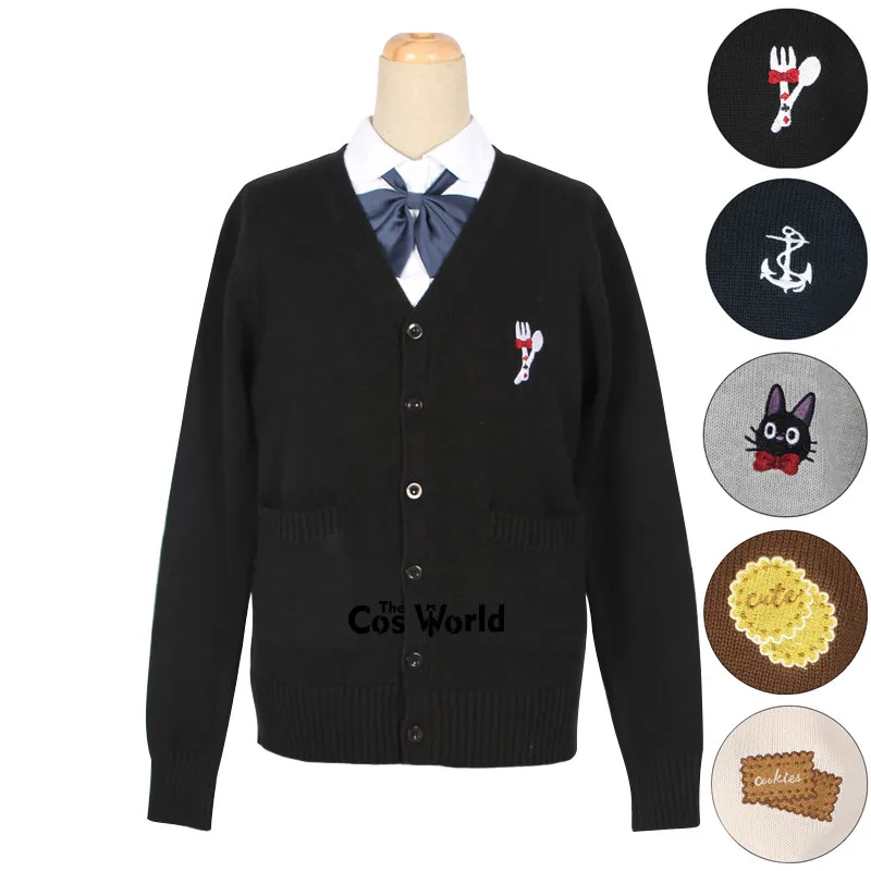 9 Stijlen Japanse Lente Herfst Lange Mouwen Knit Vest V-hals Trui Uitloper Jas Jas Jk Schooluniform Student Kleding