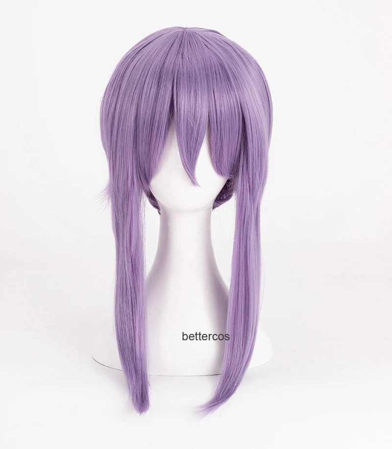 

Seraph of the end Hiiragi Shinoa Hiragi Cosplay Wigs Light Purple Heat Resistant Synthetic Hair Wig + Wig Cap