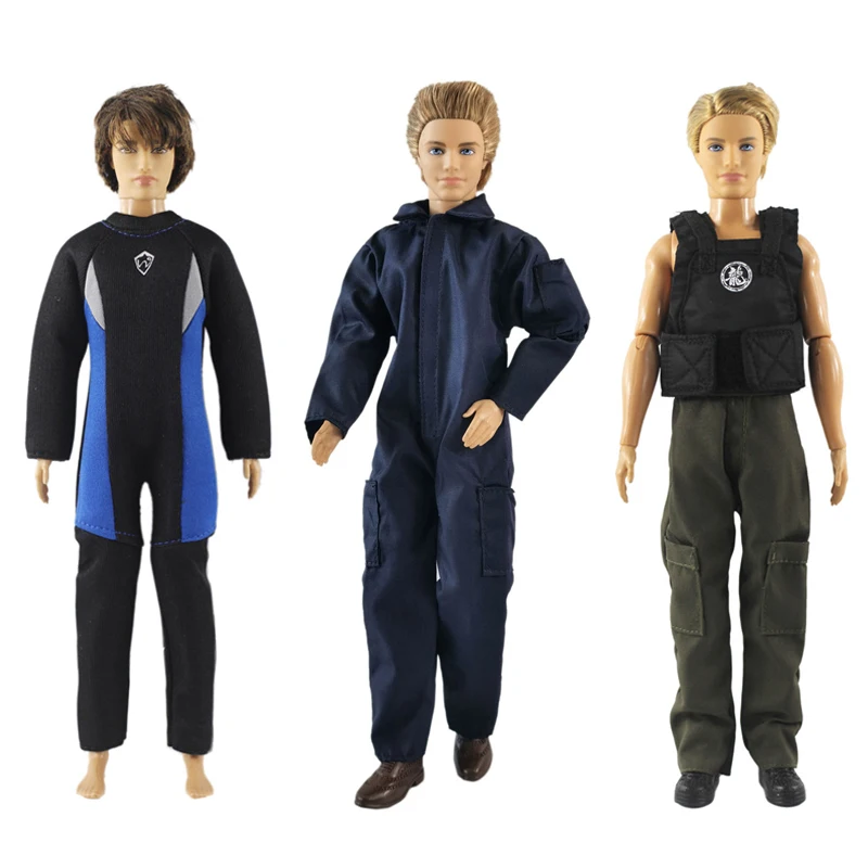 1/6 Ken The Boyfriend Doll Clothes Swimming Suit Winter Coat Fashion Black Ken Clothes For 1/6 Ken Doll Accessories