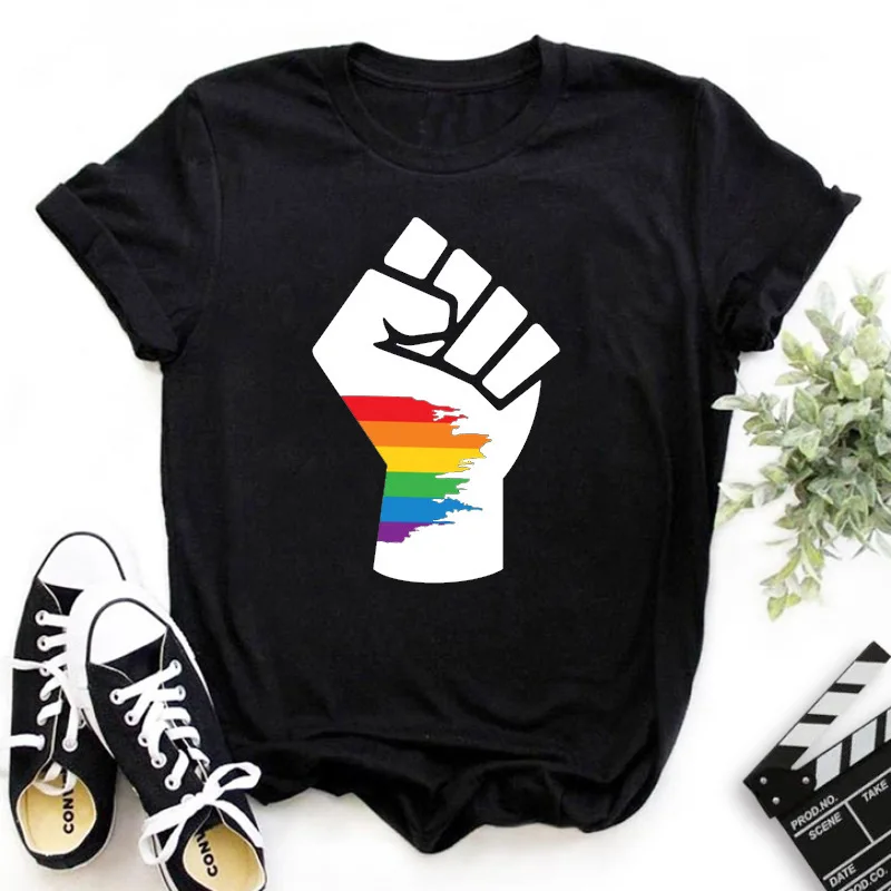 

Black Live Matter Fist Print Women T Shirt Short Sleeve O Neck Loose Women Tshirt Ladies Fashion Tee Shirt Tops Camisetas Mujer