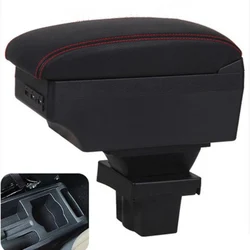 For Skoda Yeti Octavia A5 armrest box central Store content Storage box armrest box with cup holder USB interface