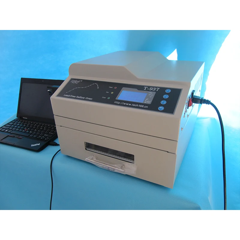 PUHUI T-937 Oven Reflow Bebas Timah 2300W Pemanas IC Inframerah Desktop Oven Solder Reflow Udara Panas BGA SMD SMT Oven Gelombang Reflow