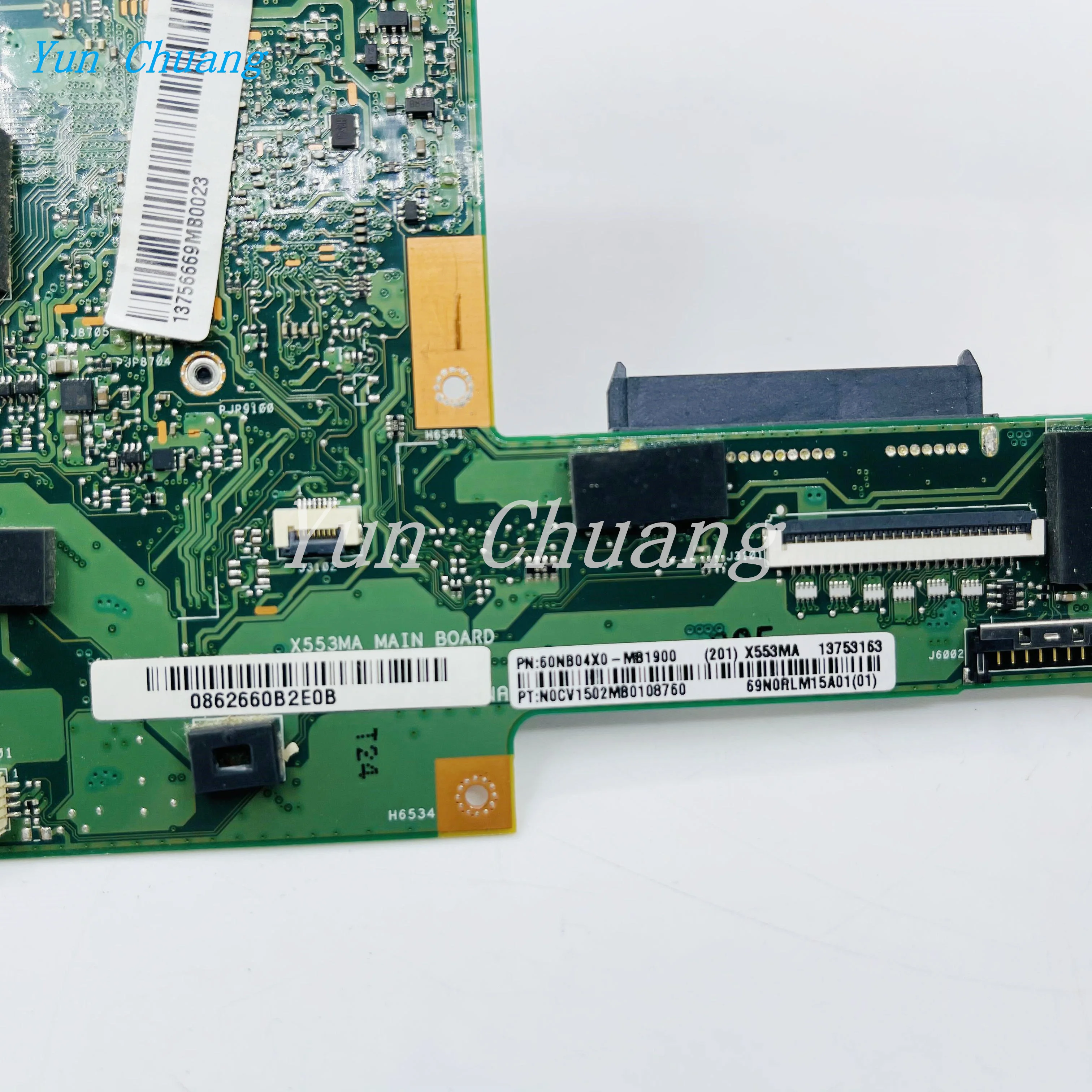 Imagem -05 - Laptop Motherboard Mainboard para Asus X553ma X553m F553m com N3540 N3530 Cpu Ddr3l 100 de Trabalho X553ma F553ma