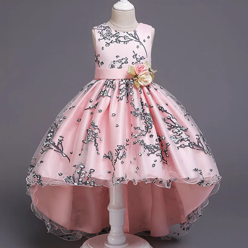 Dziewczynek kwiat księżniczka suknia spódnica Tutu sukienka dla dzieci eleganckie suknie ślubne Brithday sukienki świąteczne dla dzieci