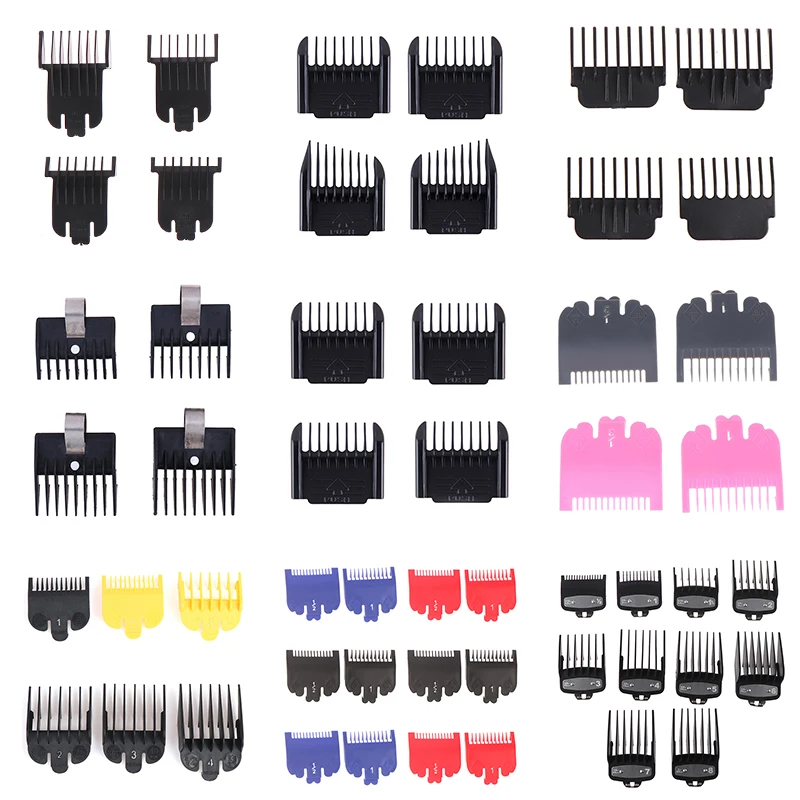 1/2/3/4/pcs ABS/Metal Hair Clipper Limit Comb Guide Limit Comb Trimmer Guards Attachment  Universal Professional Hair Trimmers