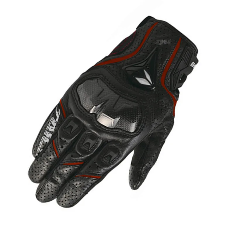 Touch Screen Leather Motorcycle Scooter Gloves Breathable Protection Racing Motocross Glove Spring  Autumn Gloves For Men