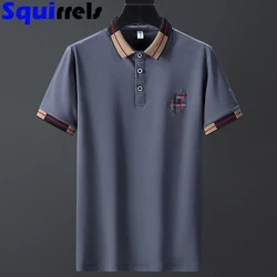 95% cotton summer men's short-sleeved T-shirt with collar slim fit POLO shirt men's t-shirt top clothes casual wear clothing