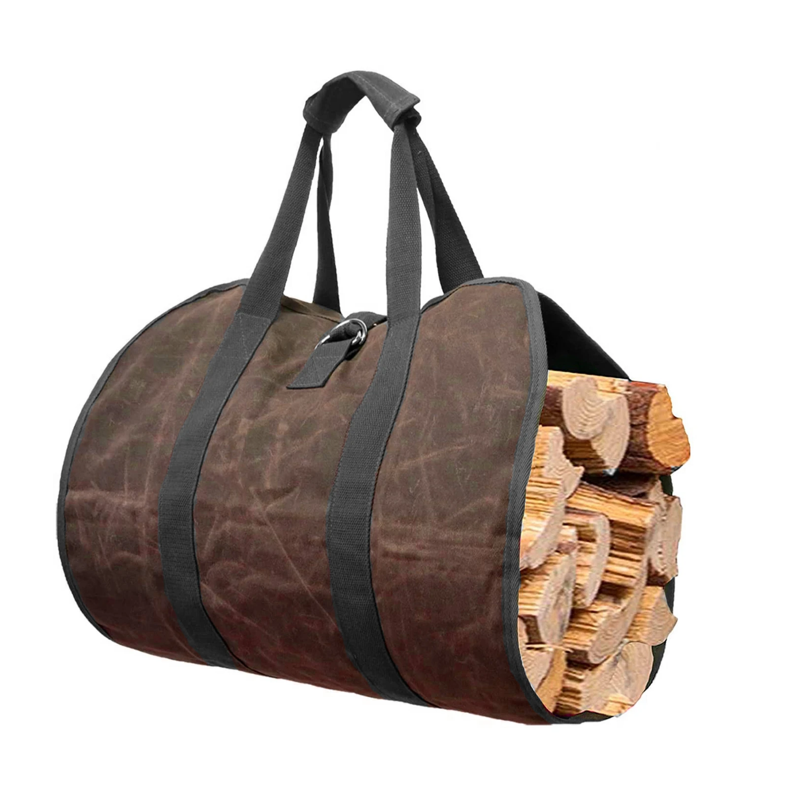 

Highquality Supersized Canvas Firewood Carrier Log Carrying Bag Wood Carrier for Firewood Log Carrier Fireplace Tote Storage Bag