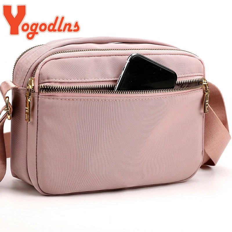 Casual Nylon Shoulder Bag For Women Large Capacity Crossbody Bag Multifunction Messenger Bag Fashion Shopping Mommy Bag