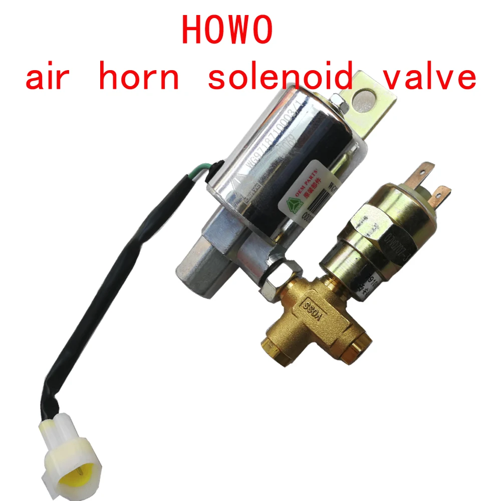 supply Sinotruk parts HOWO 7 371 380 horsepower Air Horn Solenoid Valve Air pressure signal switch Air Horn Switch Accessories