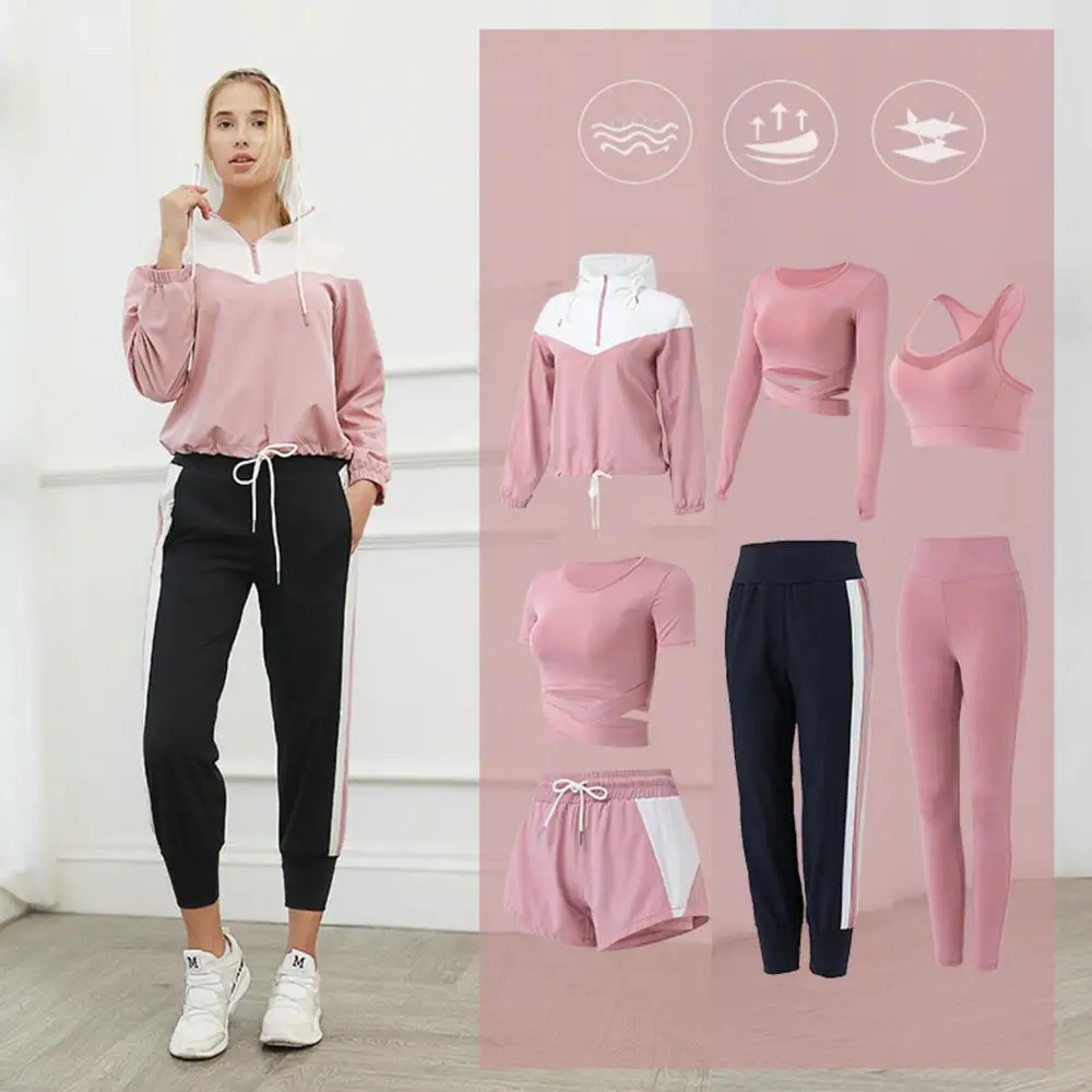 2023 Nieuwe Mode Yoga Set Voor Vrouwen 2/3/4/5/7Pcs Workout Running En wandelen Kleding Voor Vrouwen Big Size Xxxl