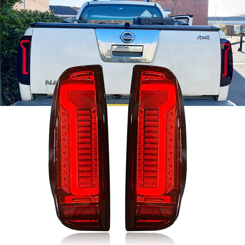 

2Pcs Car styling LED Taillight Red Rear Tail Light Brake Lamp brake light warning lamp For Nissan Navara D40 Frontier 2005 -2015