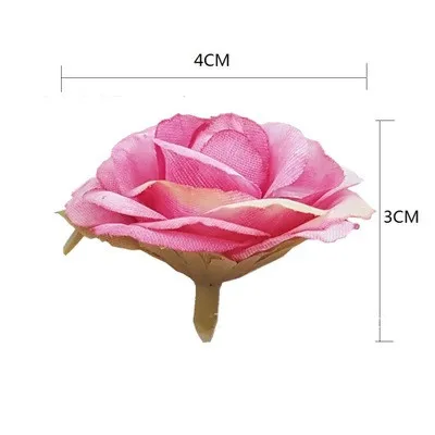 4cm 5/12pcs artificial flower silk rose flower head for wedding Christmas home decoration DIY wreath scrapbook gift box craft