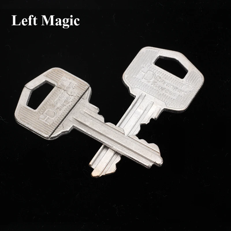 The Key (Gimmicks and Online Instructions) - Silver Magic Tricks Magician Close Up Props Amazing Key Linking Magic