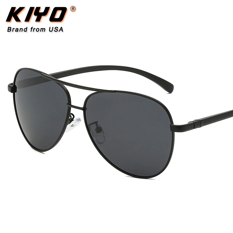 KIYO Brand 2020 New Women Men Oval Polarized Sunglasses Metal Classic Sun Glasses High Quality UV400 Driving Eyewear 2150