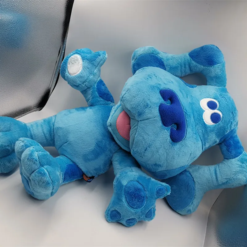 Bebê consolo enorme azul pistas brinquedo de pelúcia brinquedos de pelúcia boneca o cão que dorme com o bebê um presente para uma criança