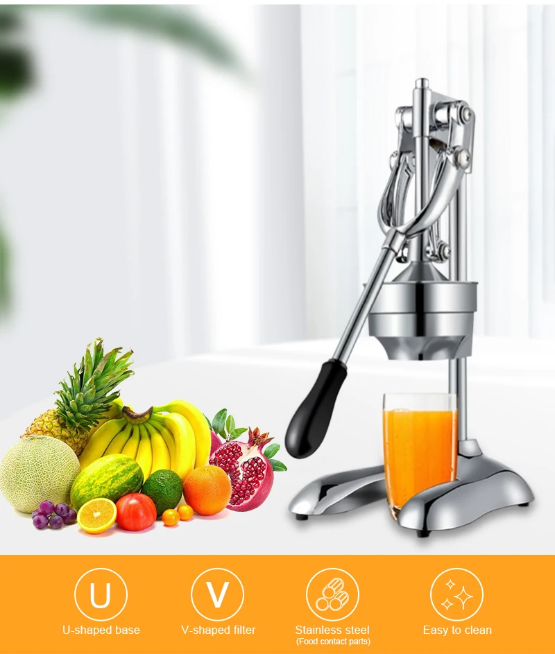 Stainless Steel Citrus Fruits Squeezer Orange Lemon  Juicer Lemon Fruit Pressing Machine Press Juicer Home commercial