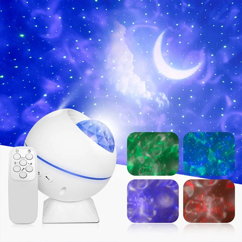 New Projector Night Light Laser Starry Sky Projector With Remote Voice Control Nebula Cloud Kid Adult Gift