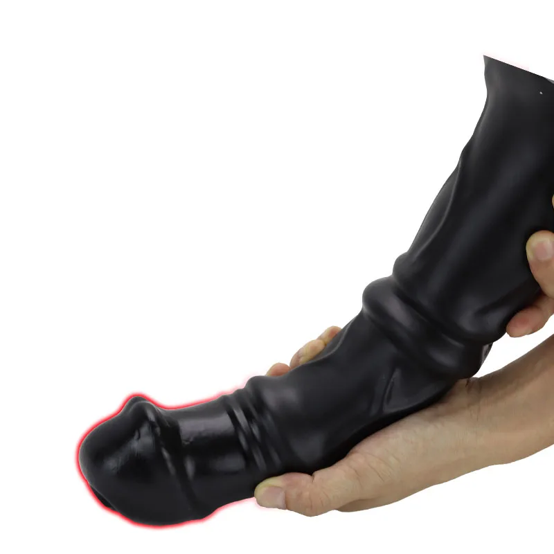 JWZGA Huge Horse Dildo Masturbators Sex Toy For Adult Plastic Dick Anal Sex G-Spot Fisting Animal Penis With Suction Cup 18