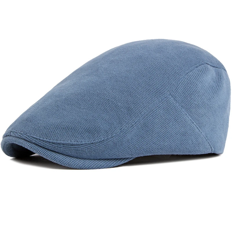 HT2904 Berets Candy Colors Flat Cap Spring Autumn Hats for Men Women Solid Artist Painter Hat Adjustable Beret Cap