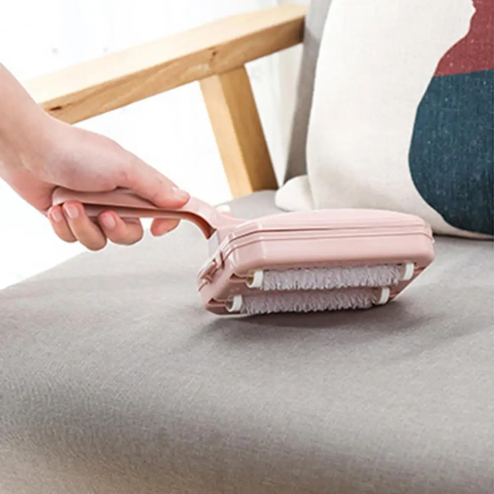 Carpet Brush Non-slip Multi-purpose 3 Colors Handhold Sofa Cleaning Roller Fur Widely Applied Multi-purpose Cleaner Sweeper