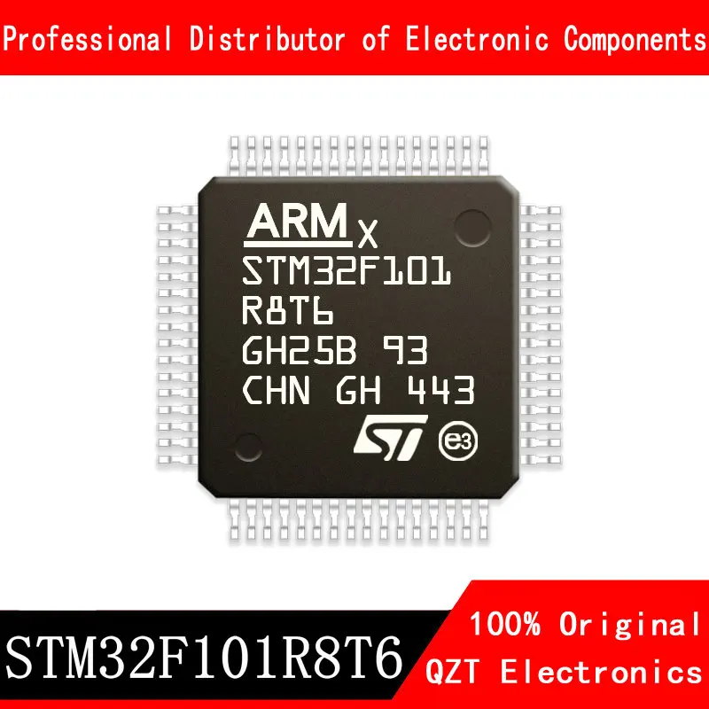 5ชิ้น/ล็อตใหม่ STM32F101R8T6 STM32F101 LQFP-64ไมโครคอนโทรลเลอร์ MCU ในสต็อก