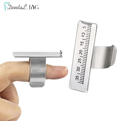 1PC Dental Finger Ring Ruler Scale Stainless Steel Dentist Root Canal File Measuring Measurement Tool for Endodontic Files Gauge