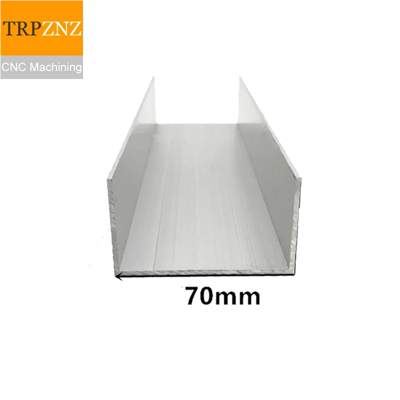 U-shape Aluminum, Outer width 70mm, length 50cm,aluminum alloy glass covered edge strip