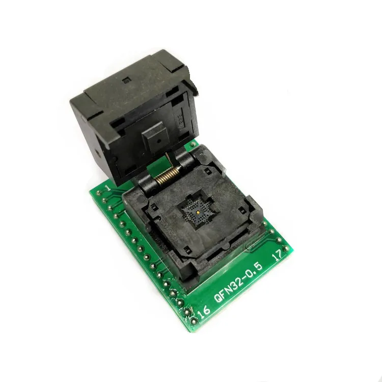 QFN32 Double-layer Board Test Socket 0.5 Pitch 5*5IC Socket QFN32 Programming Socket