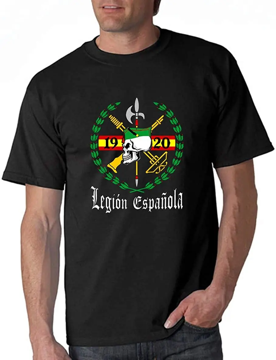 Spanish Army Soldier Legion Espanola 1920 Men T-Shirt Summer 100% Cotton Man Tee Printing Shirts