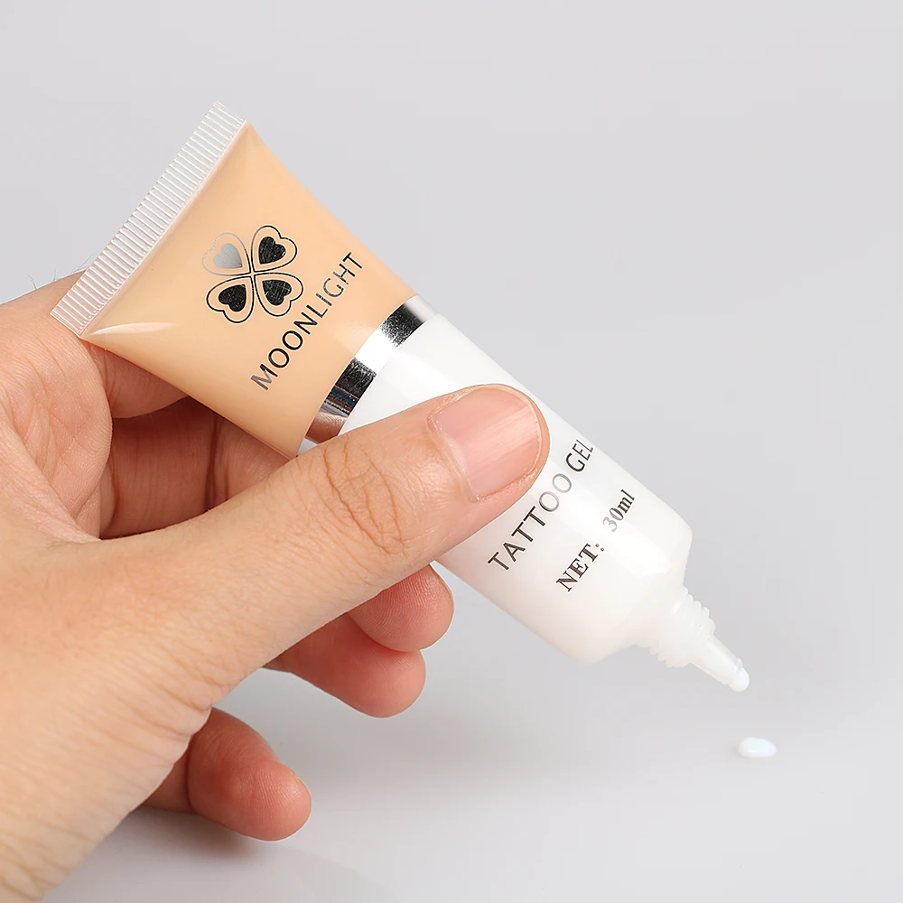 1/2pc White Color Glitter Glue Tattoo Gel 30ml/bottle for Body Paints for Temporary Tattoo Body Art Disposable Tattoo Supplies