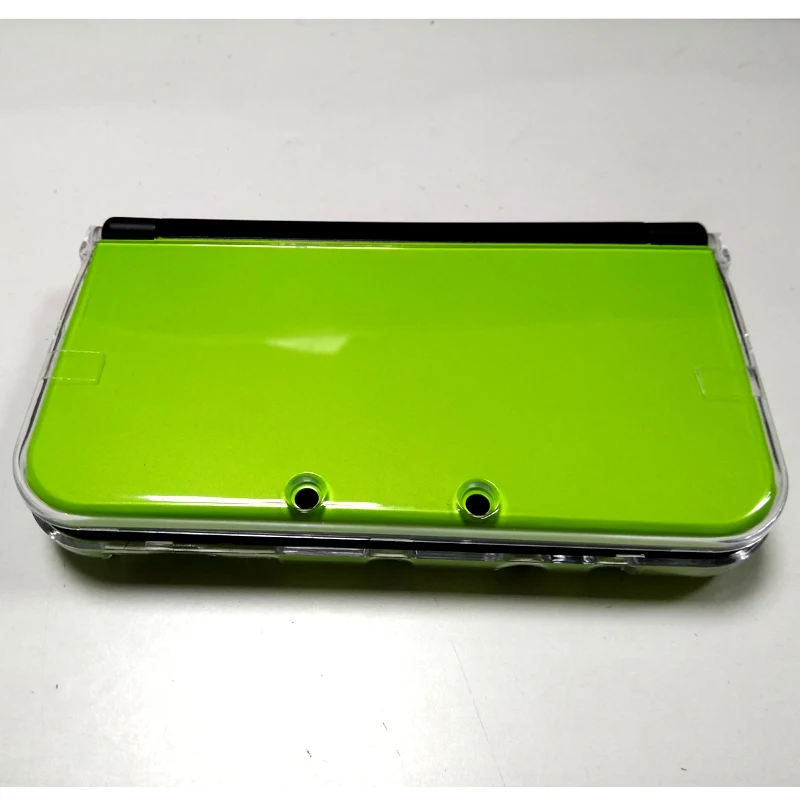 Capa de cristal rígido de alta qualidade, capa transparente para console 3ds xl/ll, capa protetora antiarranhões e poeira