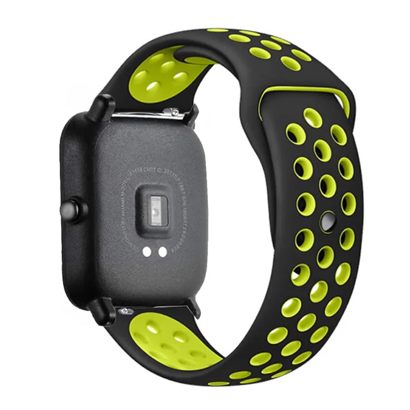 20mm/22mm Silicone band For Amazfit GTS 4/3/2/2e/2 4 Mini GTR 4/2/3 Pro/47mm/stratos 3/2 Watch Bracelet correa Amazfit bip strap