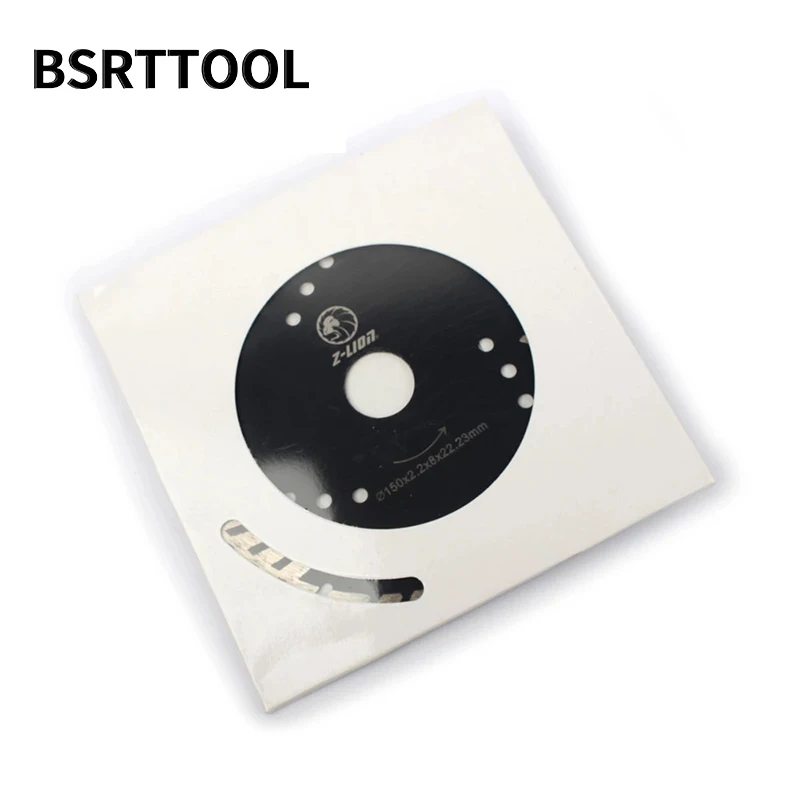 BSRTTOOL 1pc Diamond Circular Saw Blades Cutting Granite Stone Porcelain Ceramic Tile Saw Disc with Protection Teeth