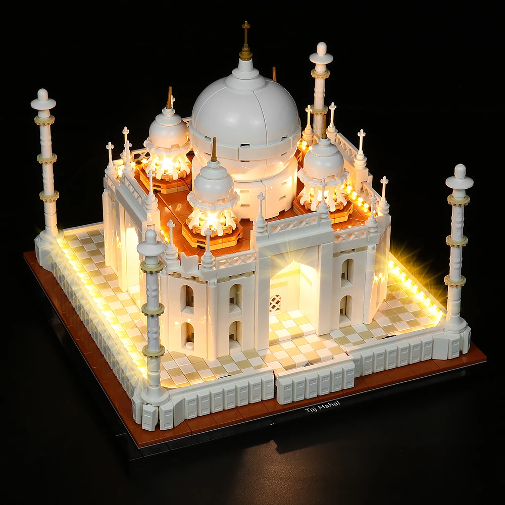 Vonado LED Lighting Set for 21056 Architecture Taj Mahal Kryator Collectible Model Toy Light Kit,Not Included the Building Block