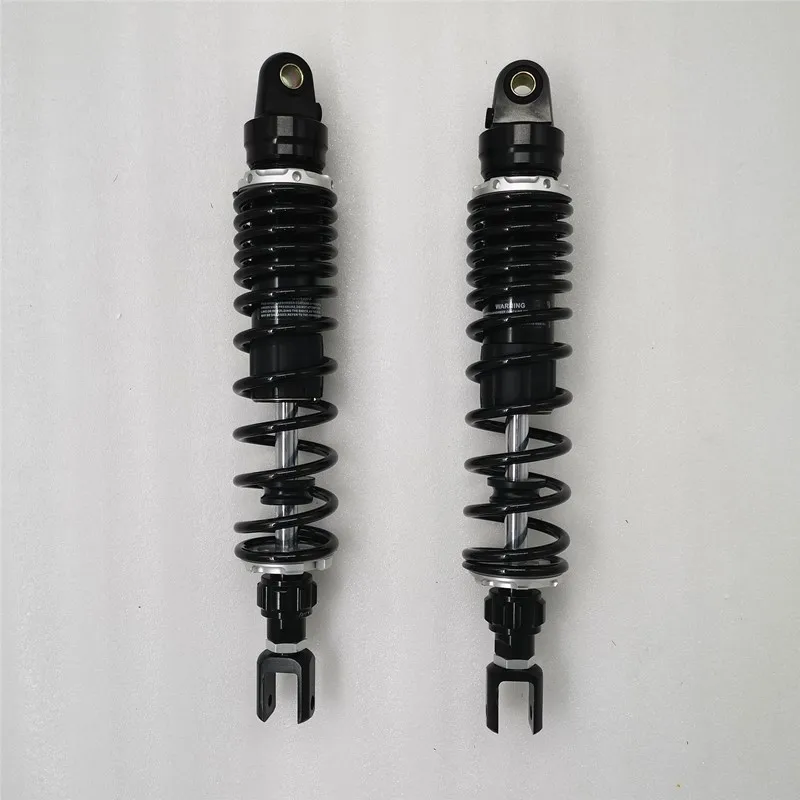 1pair new 320MM 340MM 345MM 355MM 375MM Motorcycle rear shock absorber for Fuxi  JOG PCX155 125 X-MAX300 Gto Wave RS RX100 black