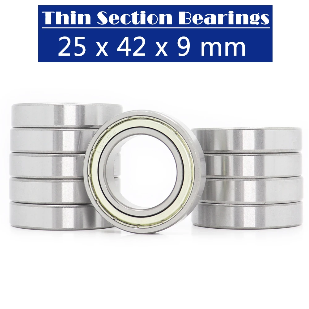 6905 ZZ Bearing ( 10 PCS ) 25*42*9 mm Metric Thin Section Bearings 61905Z 6905ZZ